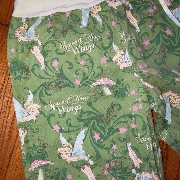 2 Tinkerbell Sleep Pants sz Small - Picture 4 of 12
